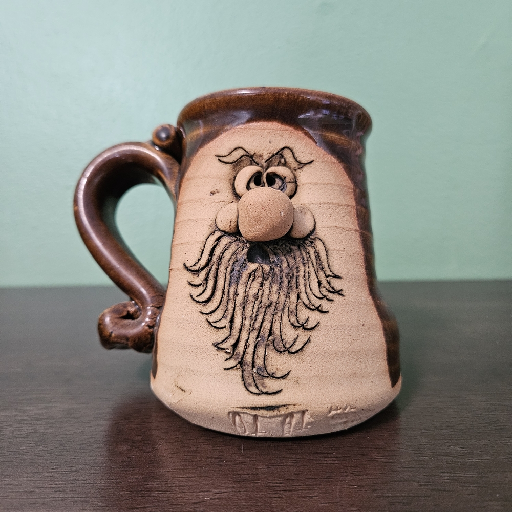 Vintage Handcrafted‎ Peter Peterie Funny Face 1974 Ceramic Mug